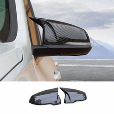 For BMW X1 2016-2022 ABS Carbon Fiber OX Horn Side Mirrors Rearview Trim Cover