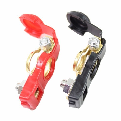 2-Piece Auto Battery Terminal Clamp Clips (Positive & Negative) For Cars, Boats - Picture 9 of 9