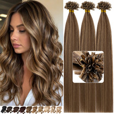 Fusion U Tip Glue Pre Bonded Keratin Nail U-Tip Real Remy Human Hair Extensions