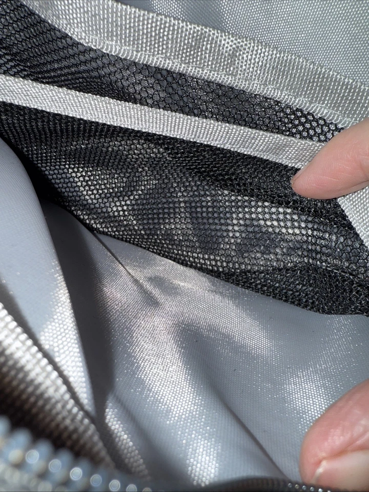 NWT Faux Suede Zip  Tech Case With Inside Mesh Pockets And Heavily Padded Sides - Image 4 of 4