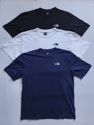 3x The North Face Essential Relaxed Oversized T-Shirts - M - schwarz/weiß/navy
