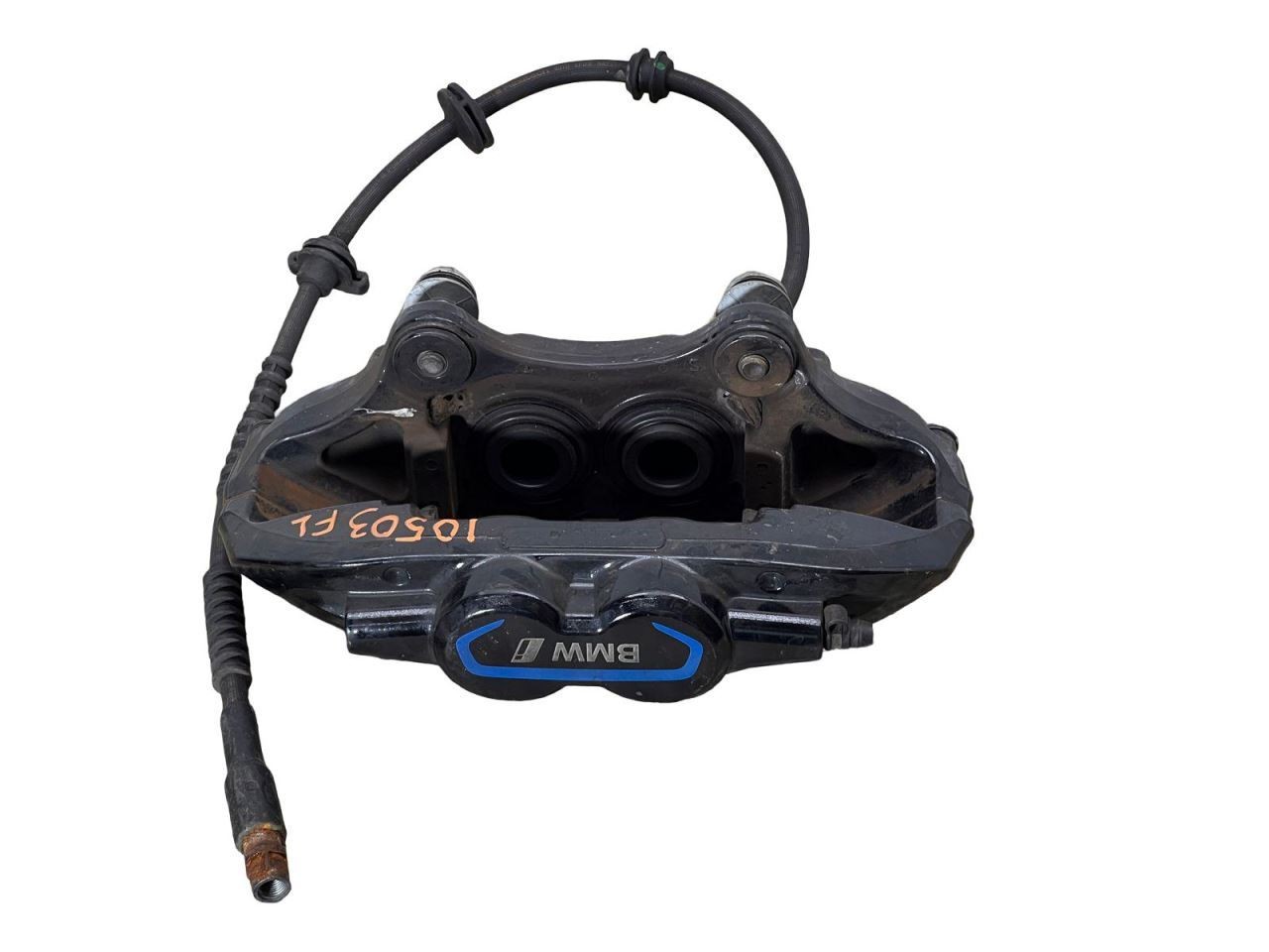 BMW i8 2019 Front Left Brembo brake caliper with pads Black