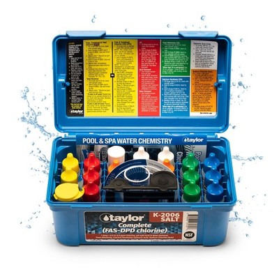 K-2006-SALT FAS-DPD, 9-in-1 Pool & Spa Test Kit, Free & Combined Chlorine, pH...