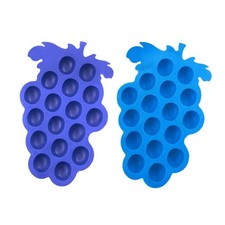 Silicone Grapes Shaped Ice Cube Tray Chocolate Mold Kitchen Use Assorted Colors