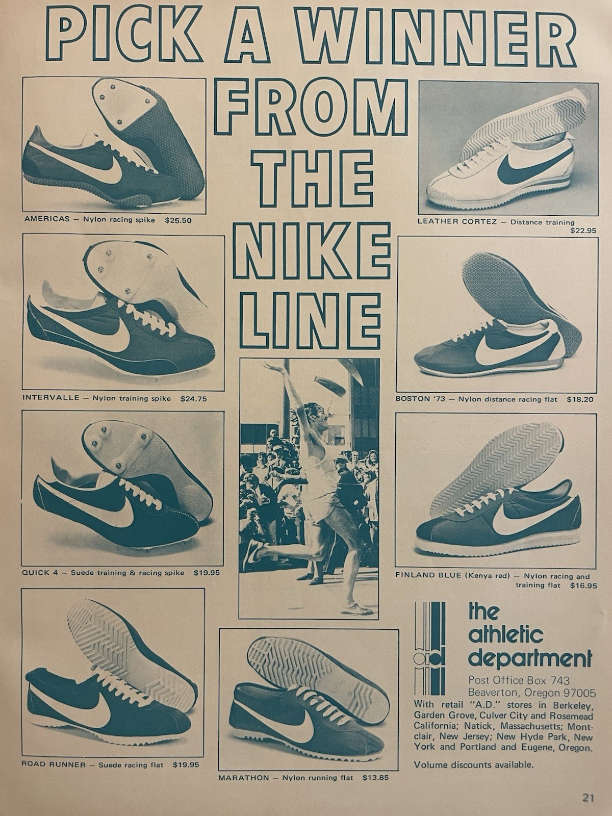 1973 Track and Field Market Place Fall                               Dave Wottle