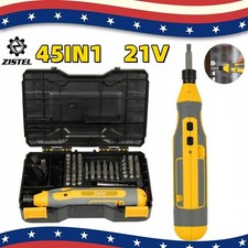NEW Electric Screwdriver 4V Mini Compact Battery USB Charger Bits Lightweight US