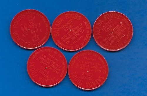 1961-62 MONEDA DE HOCKEY JELLY SHIRRIFF SALADA FOODS NHL 61-62 MONEDAS 1-120 VER LISTA - Imagen 431 de 457