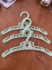 Vintage Baby Clothes Hangers Green Qty 3 Venu New York Usa