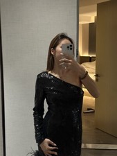 fashion nova luxe Sequins Dress With Fur