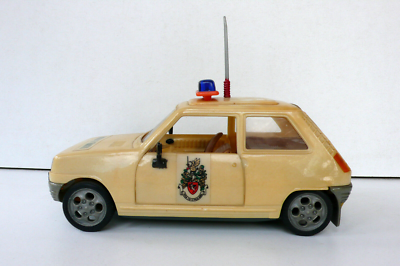 Jouet Miniature Renault 5 Police Pepe Portugal - Environ 18 Cm, Moteur à Friction - Occasion