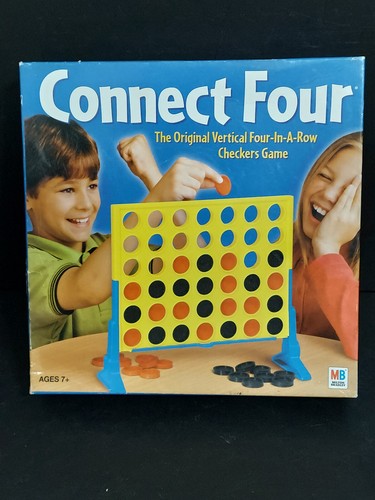 💙0048~VINTAGE Milton Bradley Hasbro "CONNECT FOUR" Checkers Game