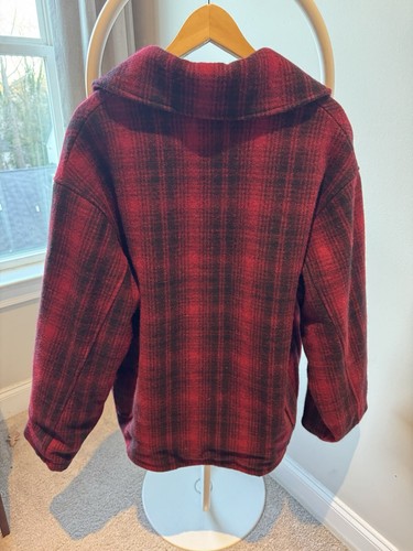 Woolrich Mackinaw Cruiser Buffalo Red Plaid Hunting Jacket Men Medium - Picture 8 of 14