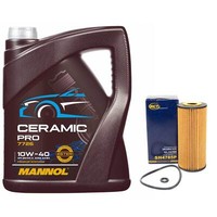 MotoröL Set 10W-40 Mannol 5 Liter + ÖLfilter SH4785P FüR Mercedes A-Klasse Vaneo