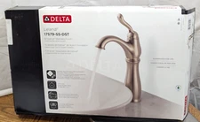 Delta Leland Single Handle Bathroom Centerset Faucet Stainless 17579-SS-DST