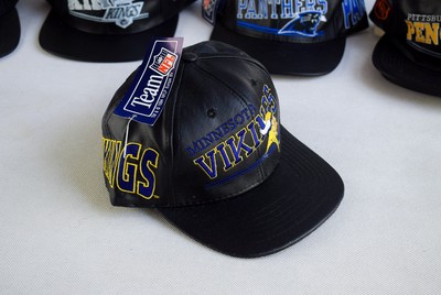 Minnesota Vikings Cap Snapback Mütze Hat Vintage 90er 90s Leather NFL Football  