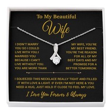 To My Wife Necklace, Vanlentines Gifts For Women, Anniversary Gift For Wife