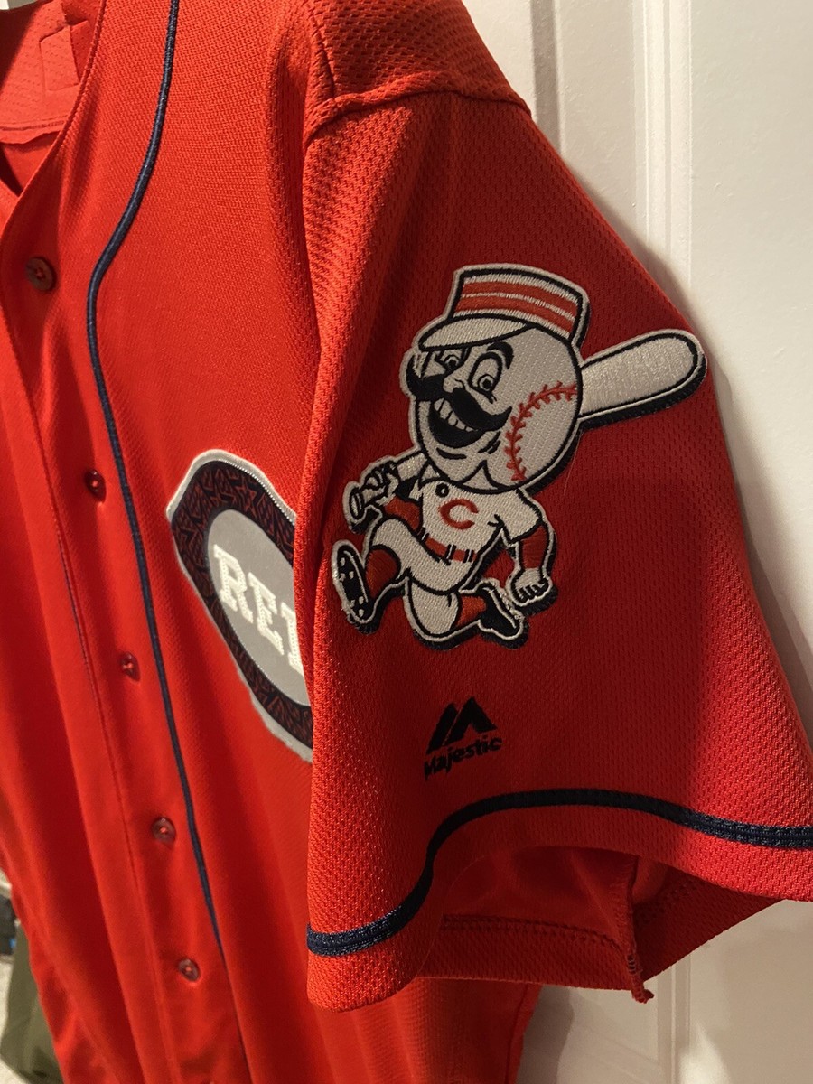 Majestic Cincinnati Reds Stars And Stripes Size 44 USA Flag