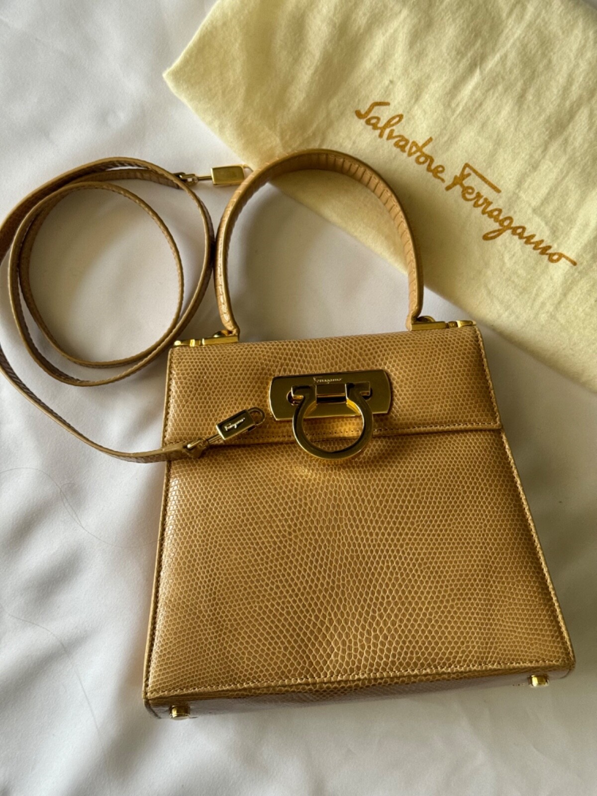 Salvatore Ferragamo handbag, made in Italy for Ferragamo’s creations image 8