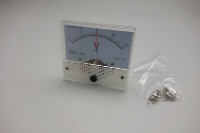DC Minus Zero Plus -20V-+20V Analog 85C1 56*64mm Voltage Analogue Panel meter