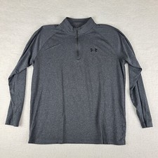 Under Armour Sweater Mens Large Dark Gray Loose Heatgear Performance