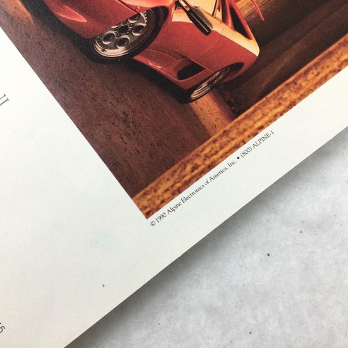 Alpine Music System 1990 VINTAGE PRINT AD Speed of Sound LAMBORGHINI DIABLO - Picture 2 of 2