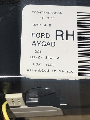 2013-2016 FORD FUSION RH PASSENGER SIDE INNER TAILLAMP OEM DS7Z-13404-A - Picture 3 of 12