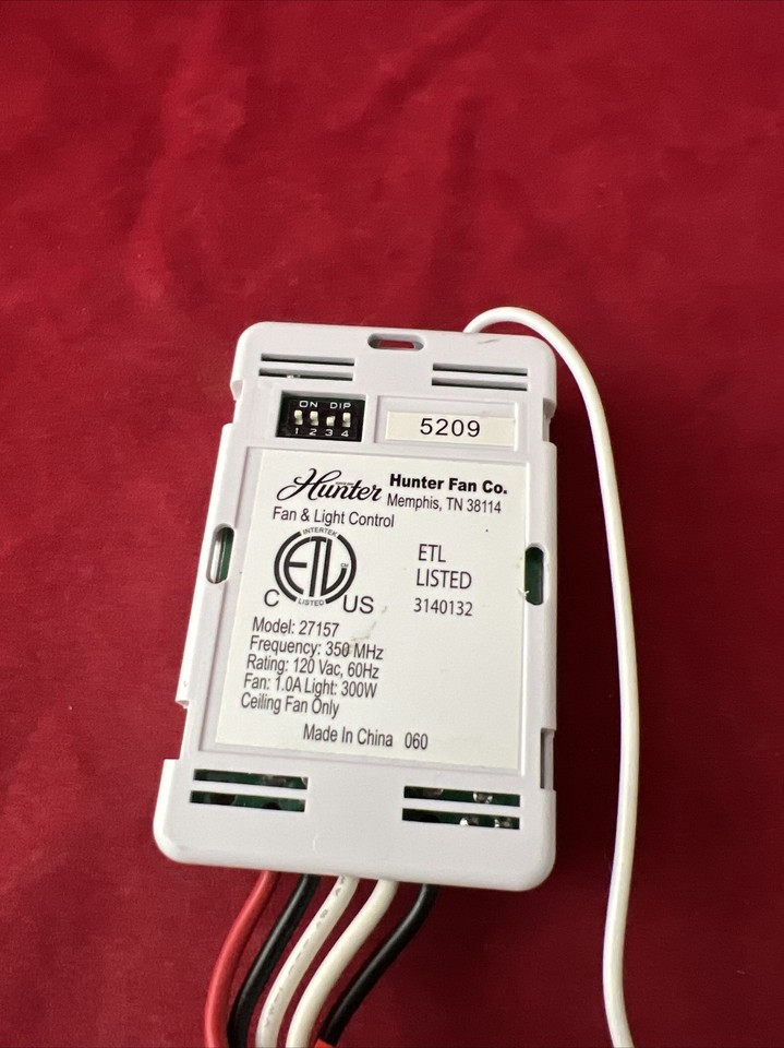 Hunter Ceiling Fan & Light Universal Control Module 27157 NO REMOTE eBay