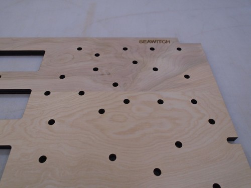 Stern Seawitch Pinball Replacement Backbox light panel wood - Picture 2 of 2