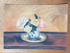 Pierre-Auguste Renoir (Handmade) Old Paper Drawing Signed and Sealed...