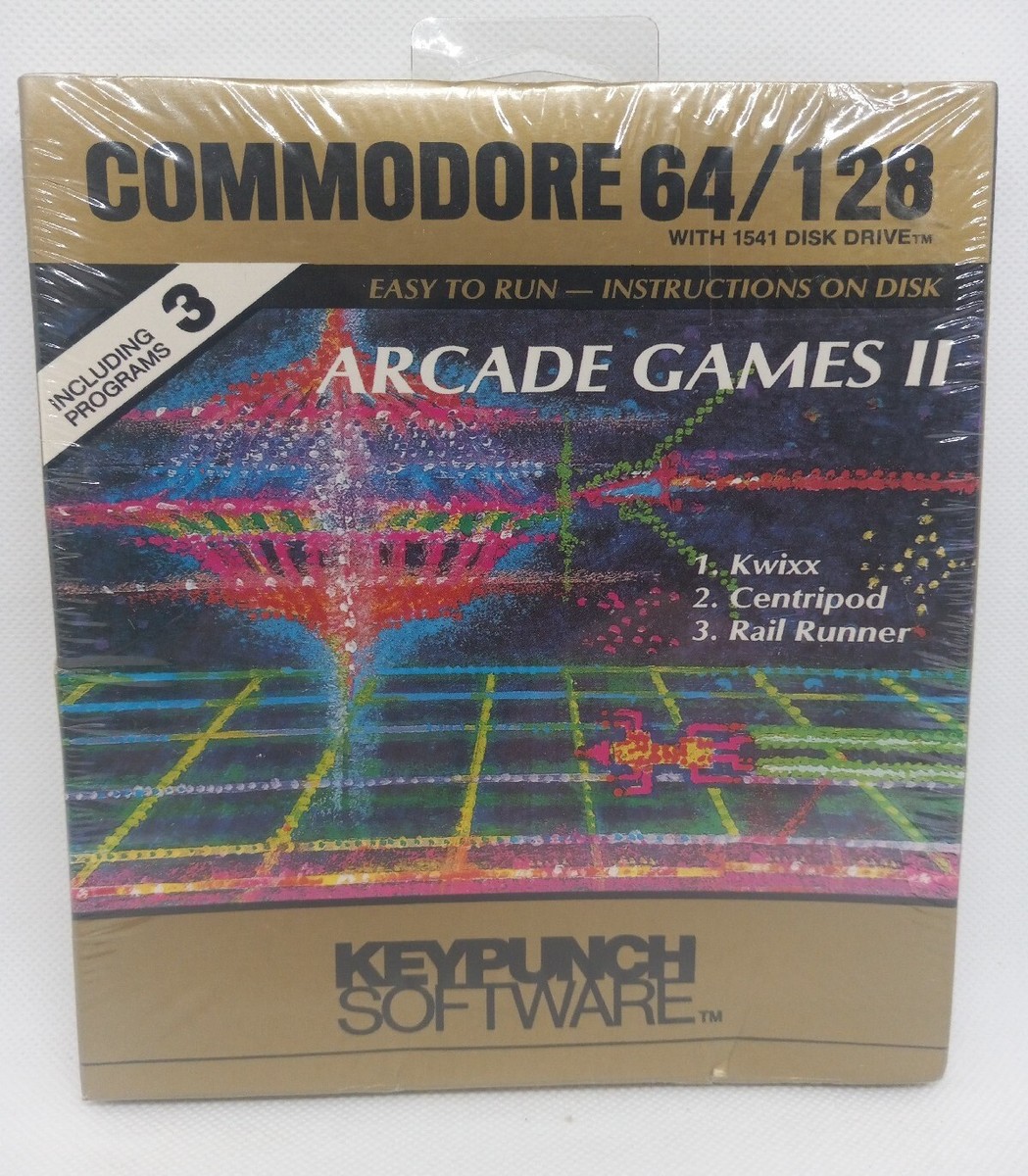 Lot Jeux vidéo vintage rétrogaming Commodore 64/128 disquette