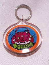 RED Beetle Bug KEY RING TAG FOR YOUR KEYS