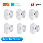 1-6x Tuya Zigbee Smart PIR-Bewegungsmelder Sensor Batteriebetrieb  Alarmsystem 