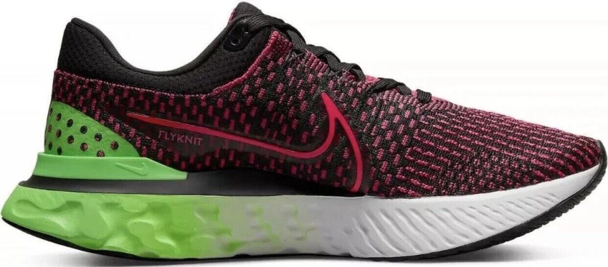Nike React Infinity Run Flyknit 3 Black Siren Red for Sale