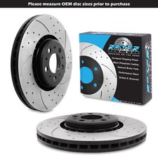 DISCHI FRENO FORATI ANTERIORI SCANALATI VENTILATI 336mm per volvo xc90 3.0 t6 4.4 v8 02+