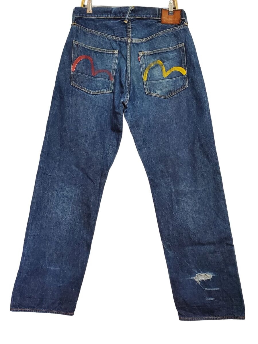 Vintage Yamane Evisu Japan Mens Selvedge Denim Jeans Size 34 Vintage Yamane Evisu Japan Mens Selvedge Denim Jeans Size 34