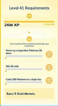 Pokemon Go! Level 42 Requirements  Eeveevolution + use 15 items Tasks in  Pokemon Go 