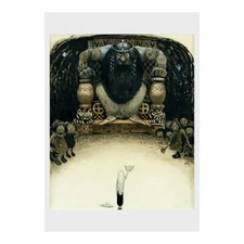 John Bauer - 'Daga had obtained the gold crown': Poster (11.7" x 16.5")