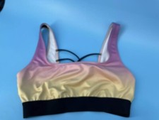 PINK SPORT Victoria's Secret Sunset Ombre Seamless Sports Bra Size Small Lined