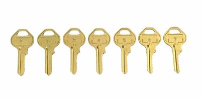 1 Master W81KR Padlock Space And Depth Keys 5 Cut Blanks K81KR K81 M4 Key Blank