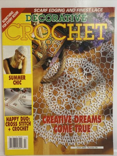 Decorative Crochet Magazine Patterns 20 Projects Issue No.94 Home Decor Fashion - Picture 1 of 11