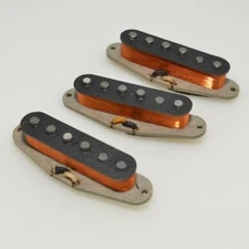 Pure Vintage '57 ST SSS Electric Guitar Pickup Alnico 5 Single Coil Stagger Pole