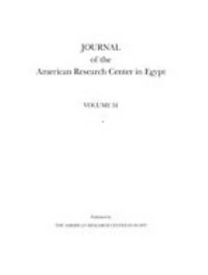Journal of the American Research Center in Egypt 2017 by Eugene Cruz-Uribe ...