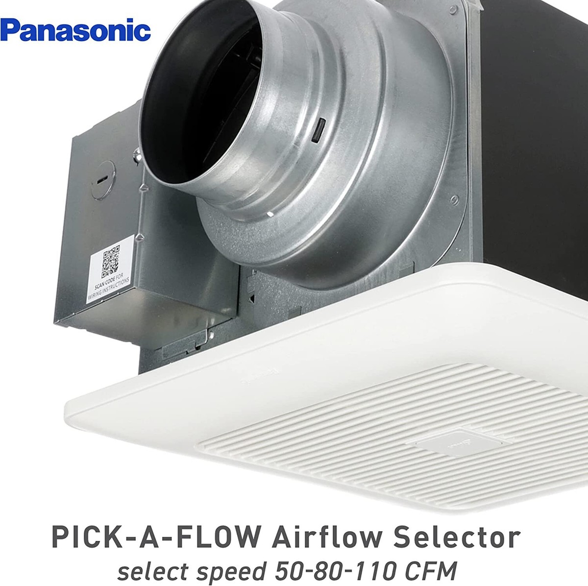Panasonic FV-0511VK2 WhisperGreen Select 110 CFM 0.8 Sone Bathroom