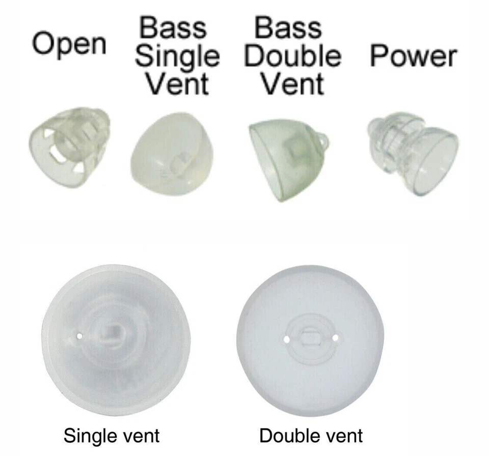 Paquete de 2 cúpulas Oticon miniFit (OpenBass 8 mm) - 20 cúpulas / vendedor de EE. UU. - envío rápido Foto 3 de 3