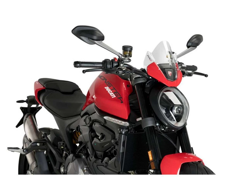 Pare-brise Puig Transparent Sport 20688W pour DUCATI MONSTER 937 2021 2023 - Photo 1/1