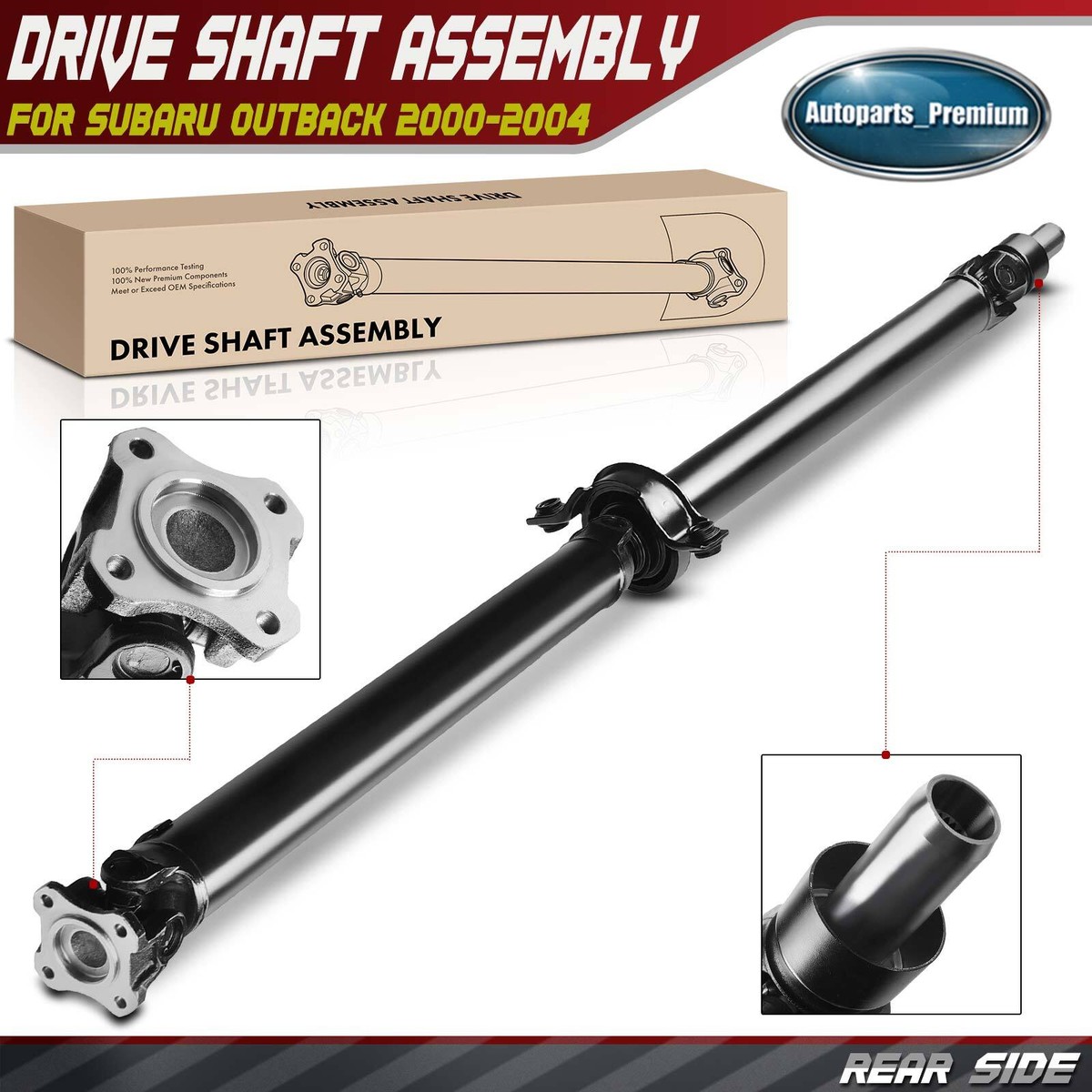 Rear Driveshaft Prop Shaft Assembly for Subaru Outback 00-04