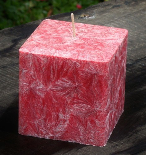 10cm tall x 8 cm wide UNSCENTED NATURAL & HEALTHY Square CANDLE UNBEACHED WICKS - Picture 15 of 23
