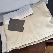 RH Lux K DVT Sand King Size Italian Trousseau Luxe Linen Duvet Cover NWB