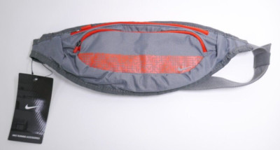 Nike Power Running Waistpack Adult Fanny Pack Team Orange/Tumbled Grey