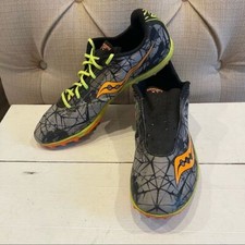 Saucony Mens Shay XC4 S29010-4 Gray Black Running Cleats Shoes Sneakers Sz 11